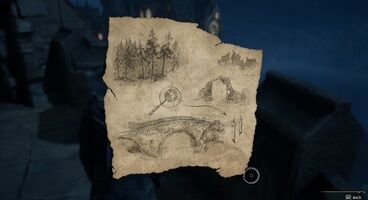 Hogwarts Legacy Ghost of Our Love Treasure Map - Floating Candles Map Solution